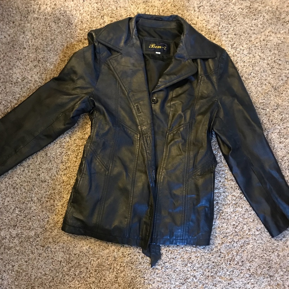 💯 genuine leather jacket 🖤